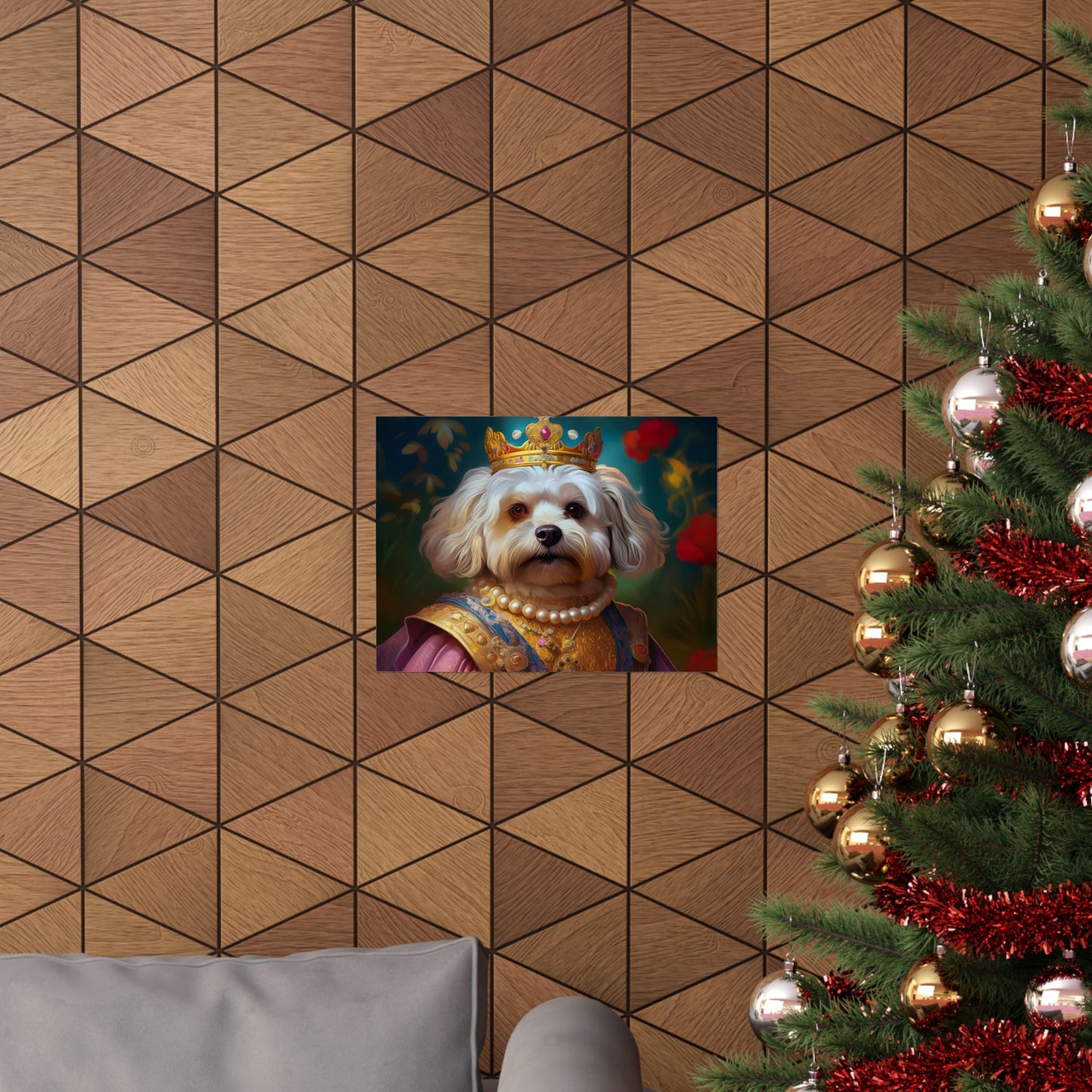Havanese Dog Renaissance Pet Portrait Print, Wall print, wall art, Animal Lover Home Decor, Dog Wall Art