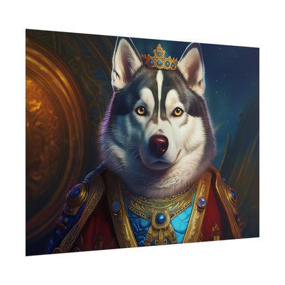 Siberian Husky Renaissance Pet Portrait Print, Siberian Husky Art Print, Wall Decor, Art Gift, dog wall art, wall art, wall print