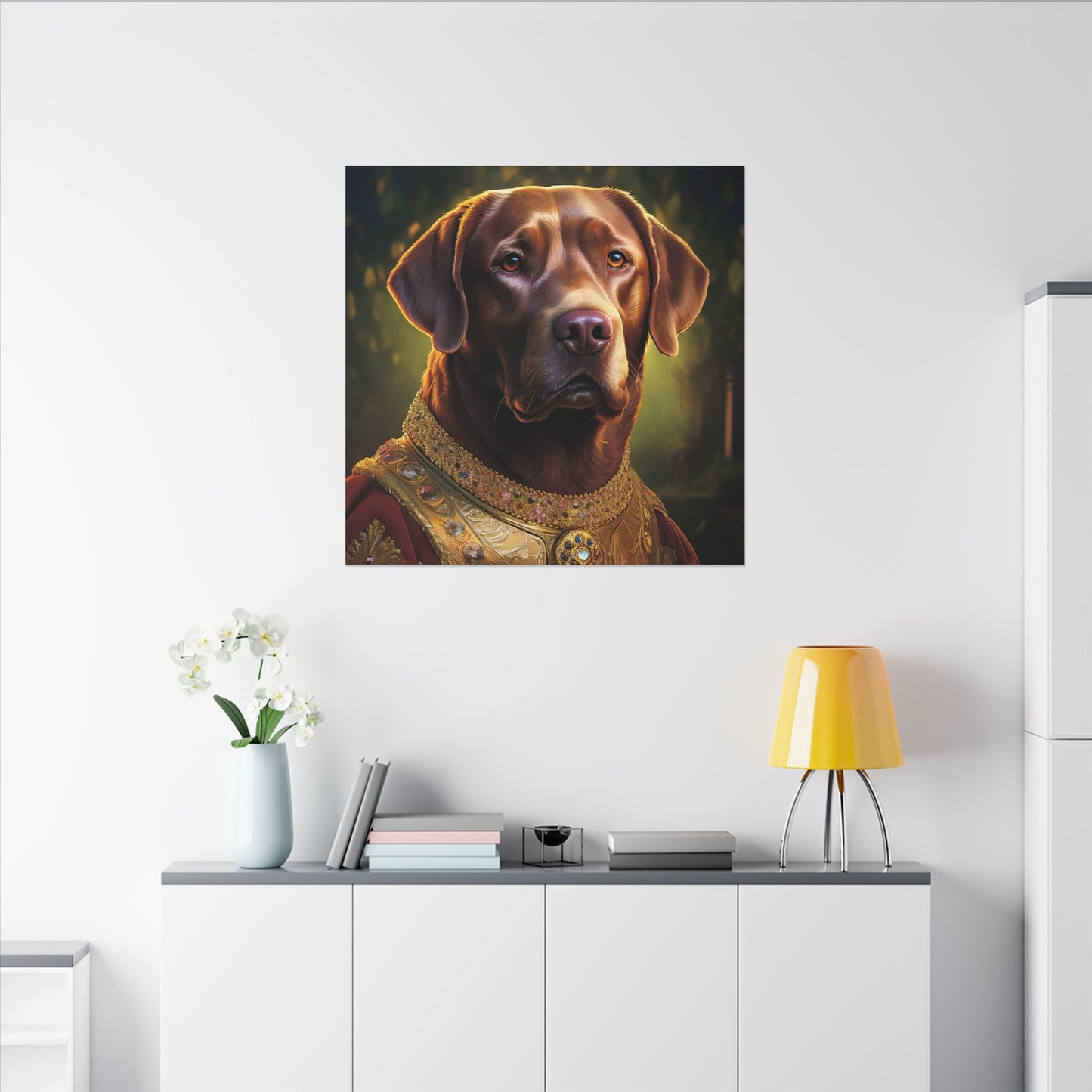 Chesapeake Bay Retriever Renaissance Pet Portrait - Canvas | Wall Art | Wall Print | Dog Art