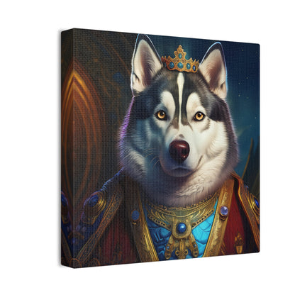 Siberian Husky Renaissance Pet Portrait on Canvas, wall art, wall print, dog portrait, dog art