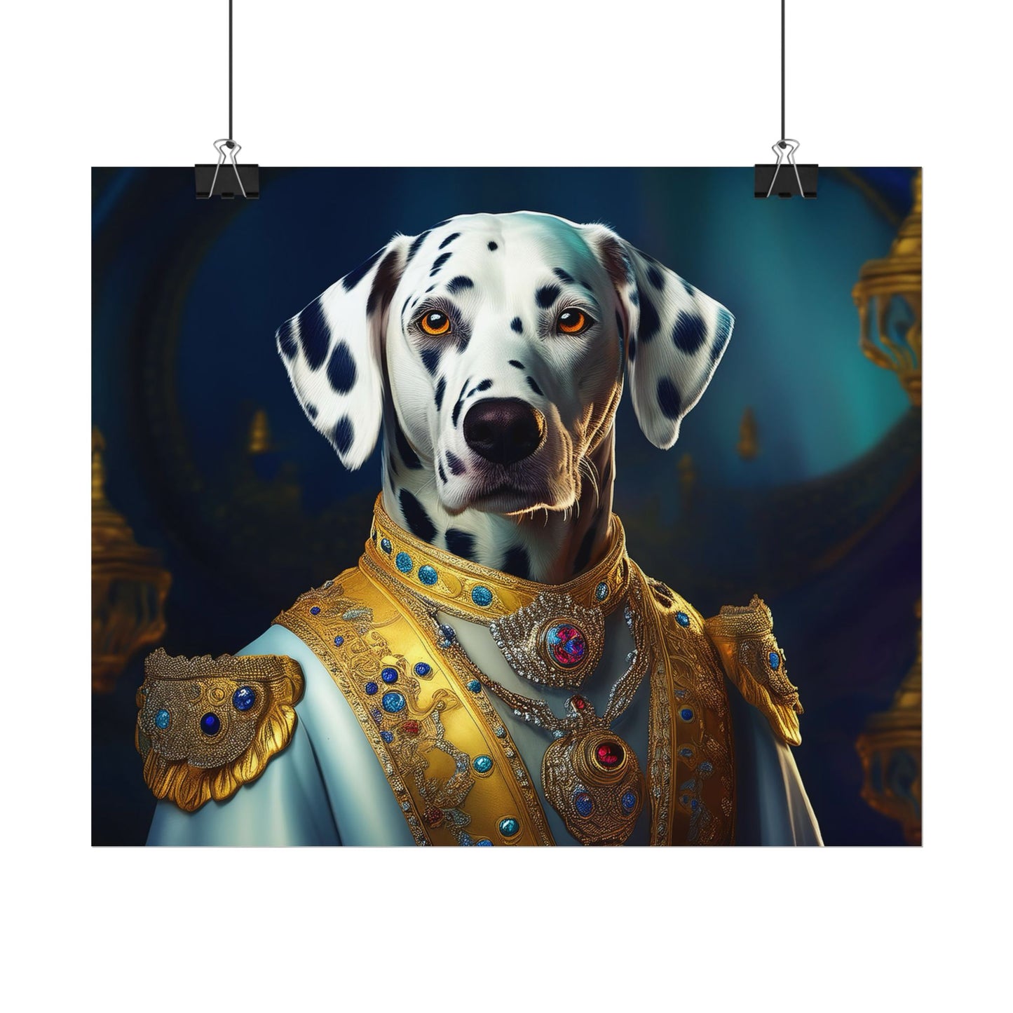 Dalmation Dog Renaissance Pet Portrait Wall Print | Art Print | Wall Art | Dog Art