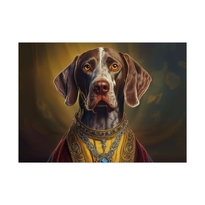 German Shorthaired Pointer Dog Renaissance Pet Portrait, Art Print, Animal Lover gift, Dog Wall Art, wall prints, wall art