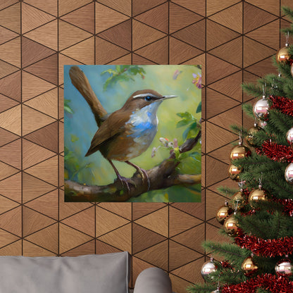 Carolina Wren Painting Print | Wall Art | Wall Print | Bird Art