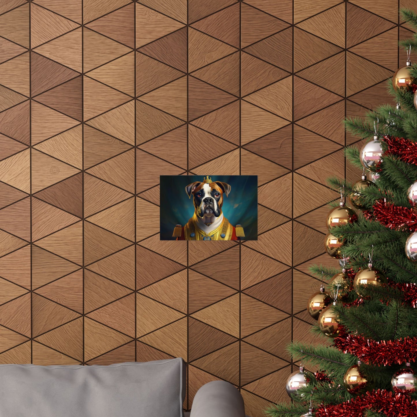 Boxer Dog Renaissance Pet Portrait Print, Art Print, Wall Decor Gift, Animal Lover Home Decor, Dog Wall Art, wall art, wall prints