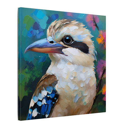 Vibrant Kookaburra Australia Bird Canvas Print,  Nature Lover Gift, Wall Print, Australia Art, Bird Art