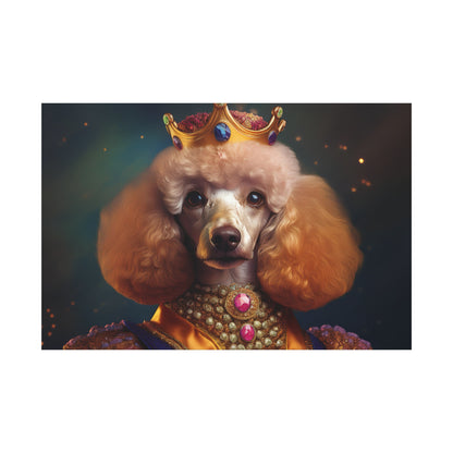 Poodle Pet Dog Renaissance Portrait on Canvas | Wall art | wall print