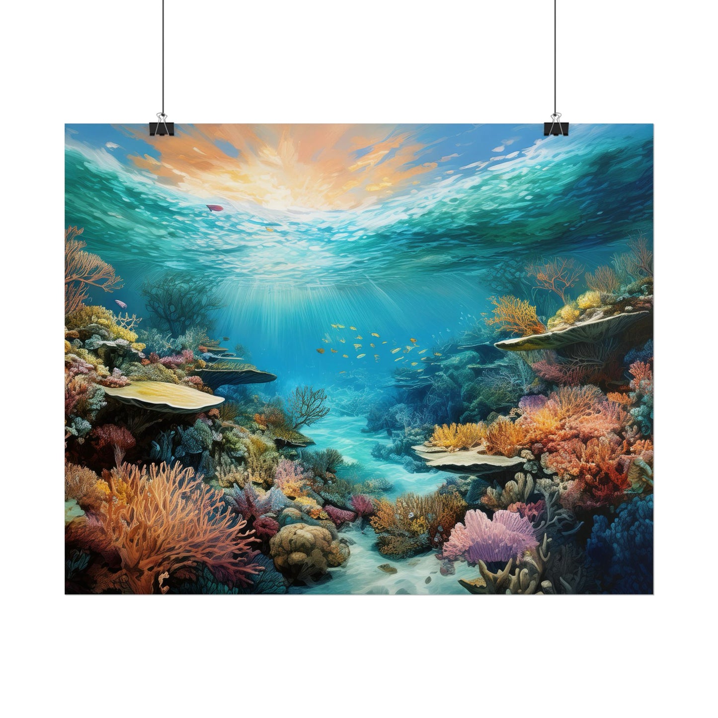 Great Barrier Reef  Australia Coastal Print | Style 2 | Wall Art | Wall Print