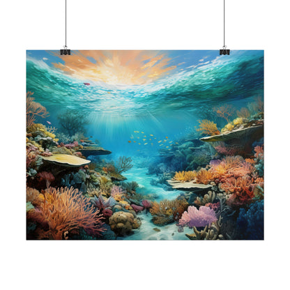 Great Barrier Reef  Australia Coastal Print | Style 2 | Wall Art | Wall Print