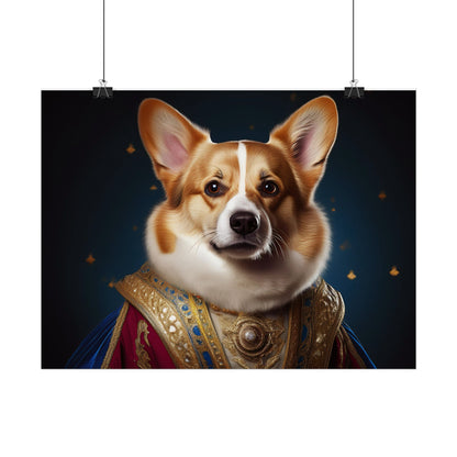 Pembroke Welsh Corgi Renaissance Pet Portrait Print | Wall Art | Wall Print | Dog Art