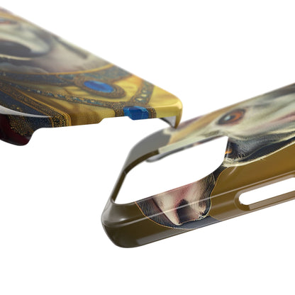 Whippet Renaissance Dog Portrait Slim Phone Case