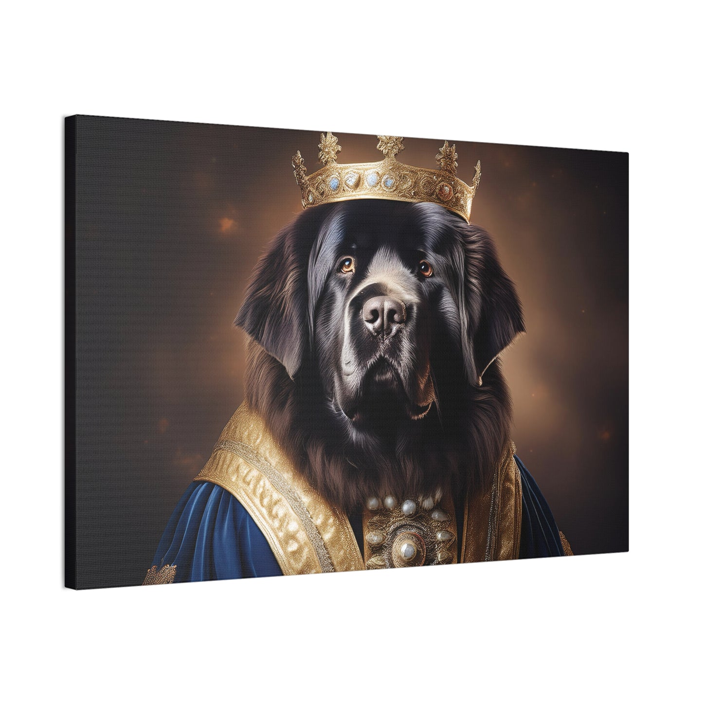 Newfoundland Renaissance Pet Portrait on Canvas | wall art | wall print