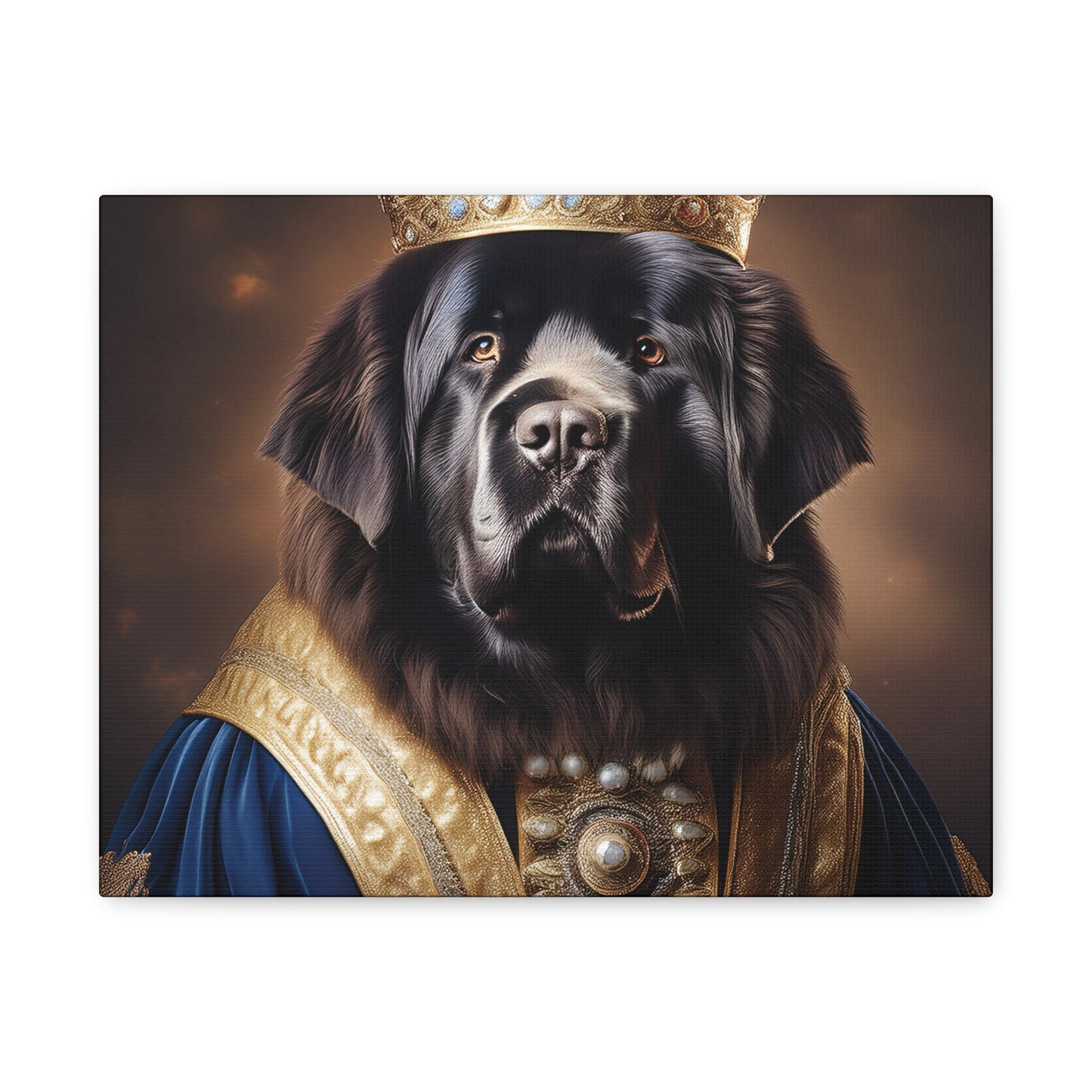 Newfoundland Renaissance Pet Portrait on Canvas | wall art | wall print