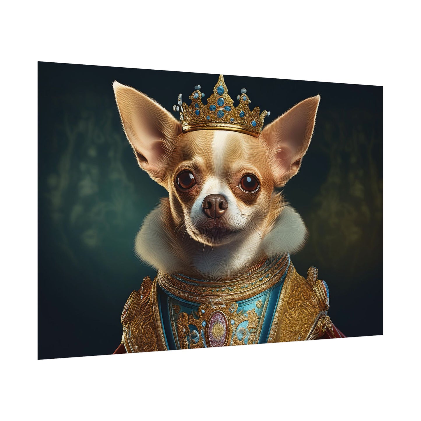 Chihuahua Dog Renaissance Pet Portrait Print | Wall print | Wall art