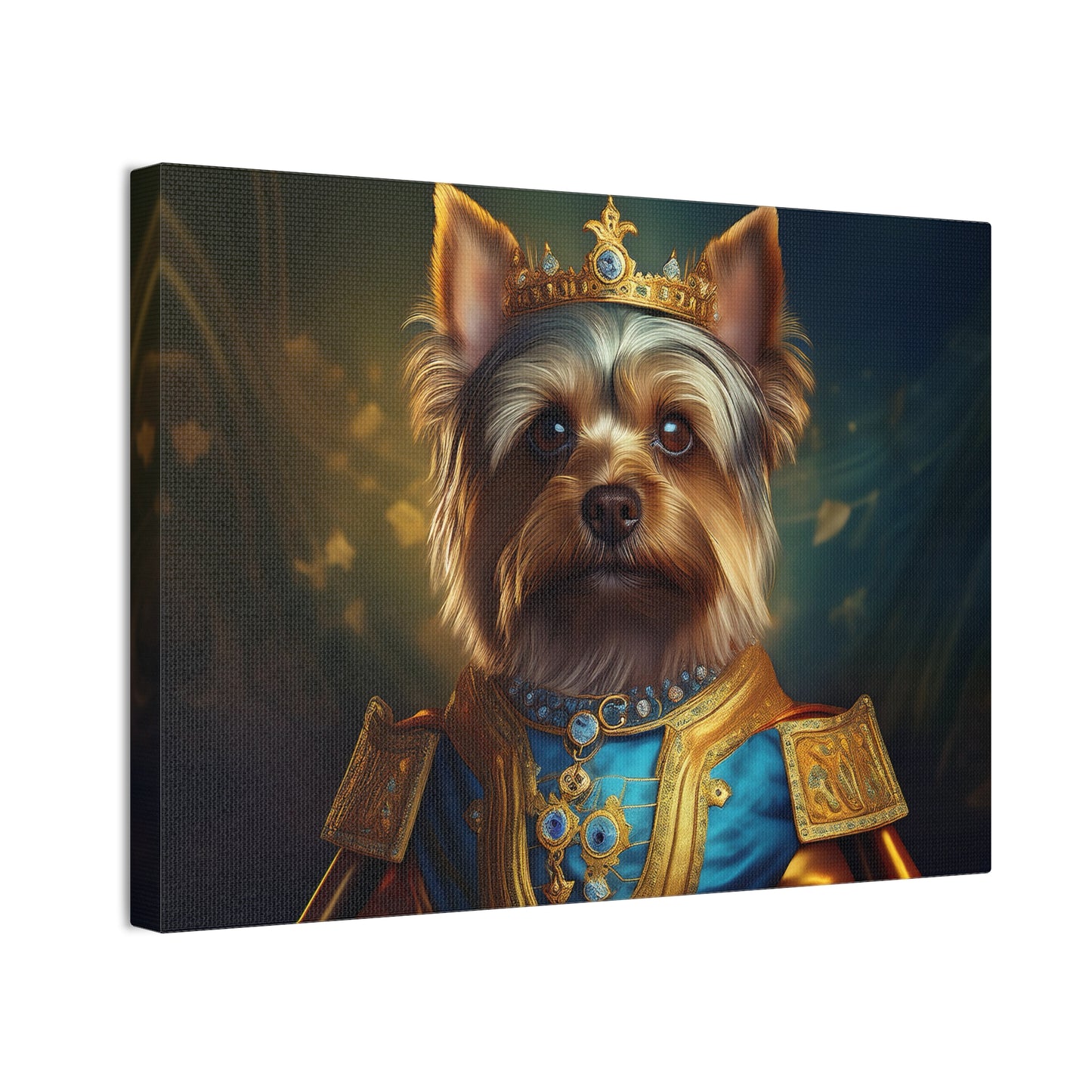 Yorkshire Terrier Renaissance Pet Portrait on Canvas | Wall Art | Wall Print | Dog Art
