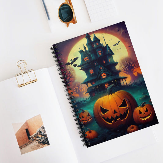 Halloween Spooky House & Pumpkin Notebook |  Journal for Notes | Diary | Dream Journal