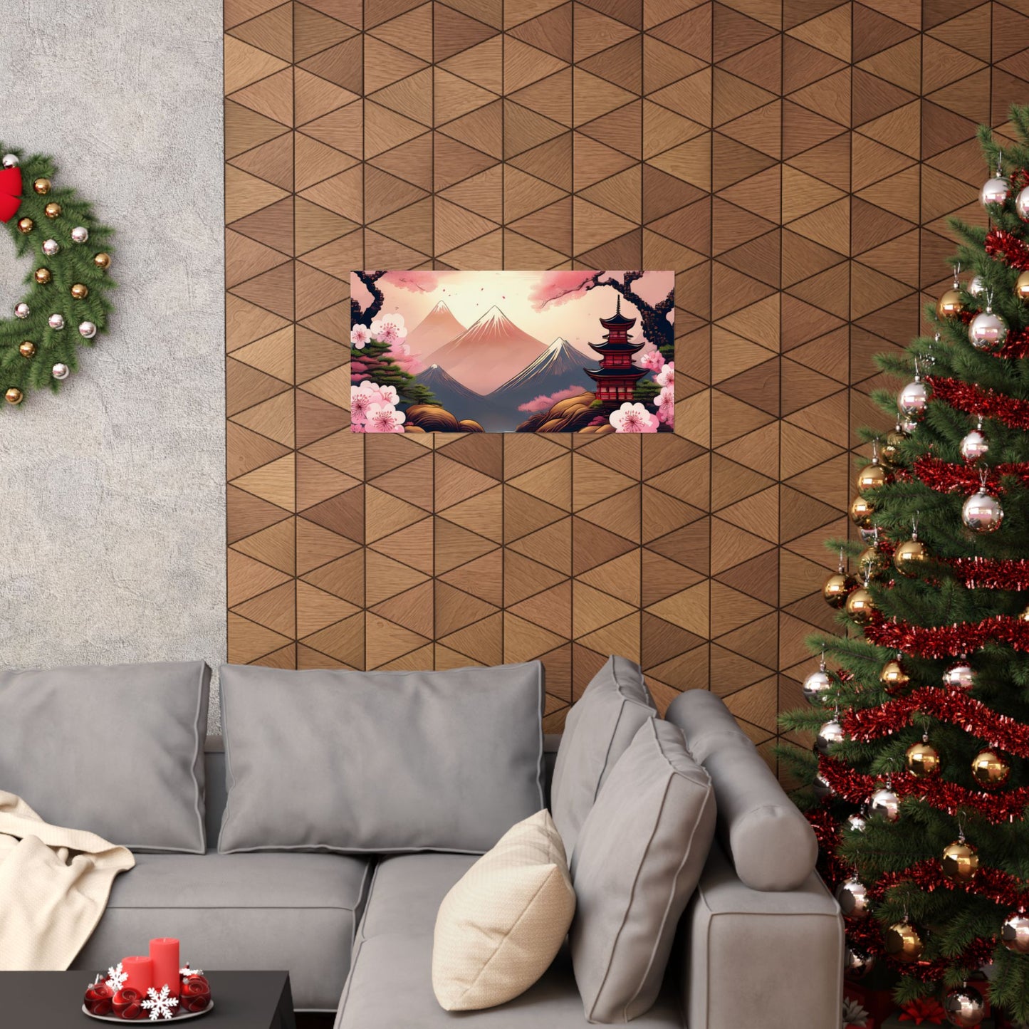 Japanese Cherry Blossom Wall Art Print | Wall Art | Wall Print | Japanese Wall Art