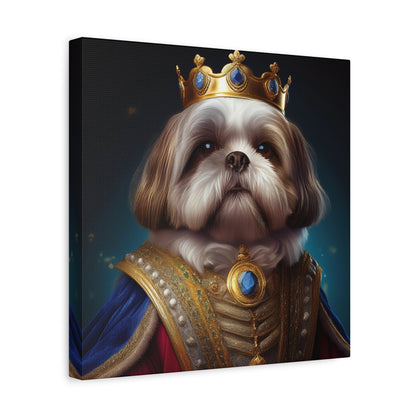 Shih Tzu Renaissance Pet Portrait on Canvas | wall art, wall print, dog portrait, dog art