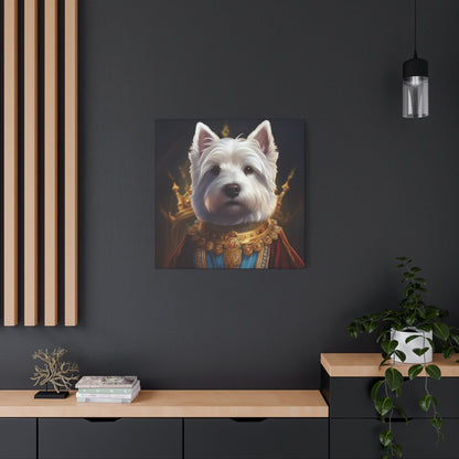 West Highland White Terrier Pet Portrait Renaissance - Canvas, wall art, wall print, dog portrait, dog art