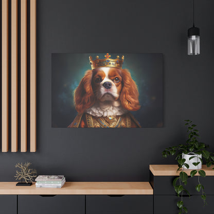 Cavalier King Charles Spaniel Renaissance Pet Portrait on Canvas | Wall art | wall print