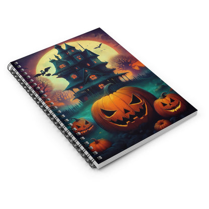 Halloween Spooky House & Pumpkin Notebook |  Journal for Notes | Diary | Dream Journal