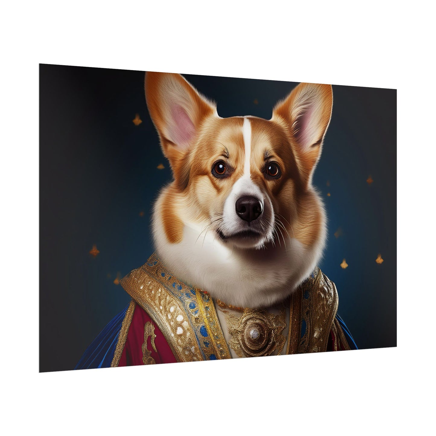 Pembroke Welsh Corgi Renaissance Pet Portrait Print | Wall Art | Wall Print | Dog Art