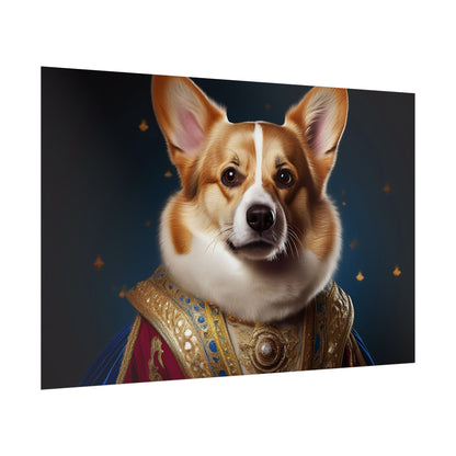 Pembroke Welsh Corgi Renaissance Pet Portrait Print | Wall Art | Wall Print | Dog Art