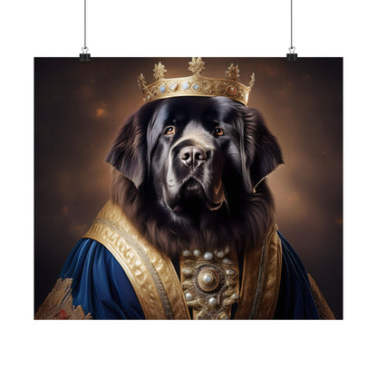 Newfoundland Renaissance Pet Portrait Print,  Art Print, Wall Decor Gift, Animal Lover Home Decor, Dog Wall Art, wall art, wall print