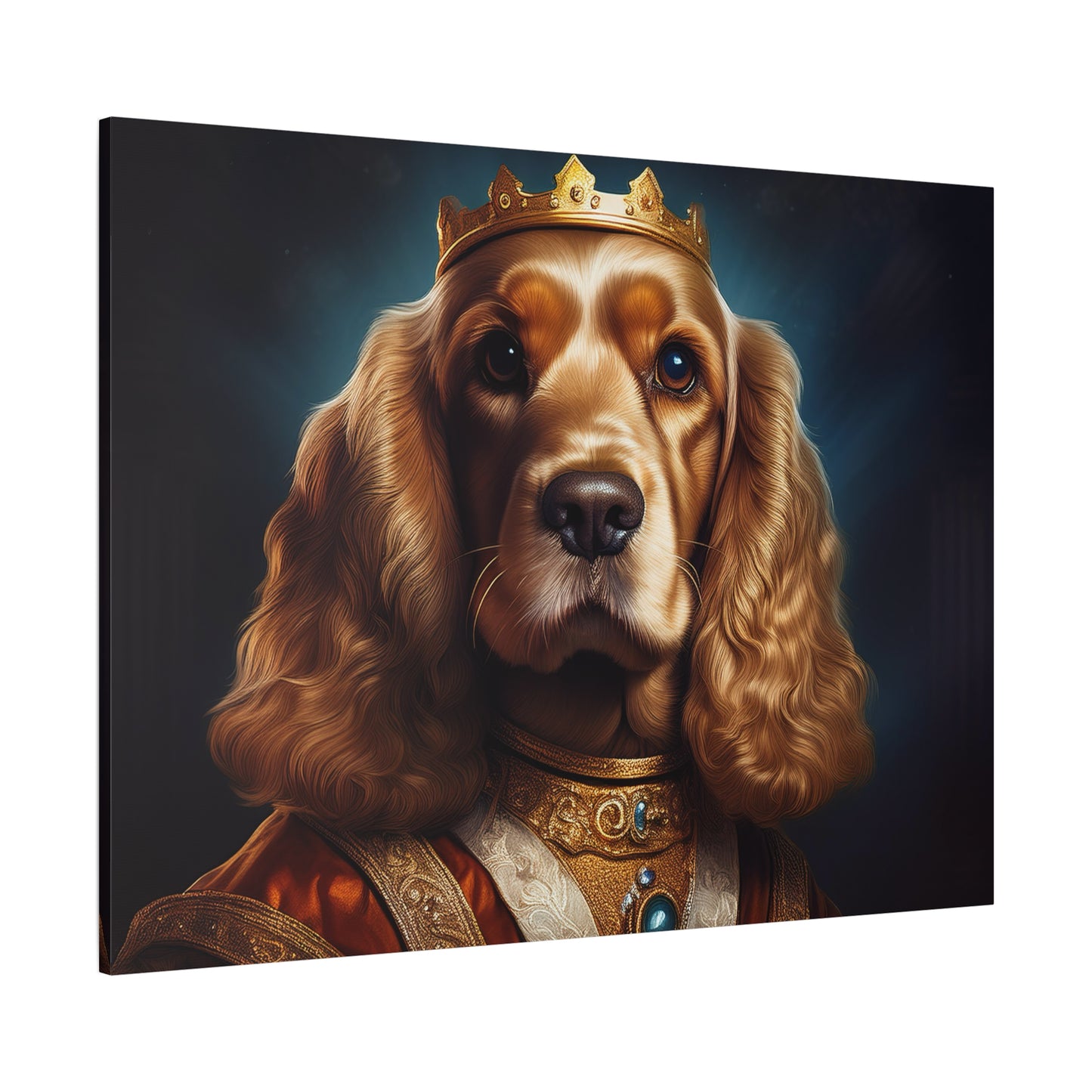 Cocker Spaniel Renaissance Pet Portrait on Canvas | Wall art | wall print
