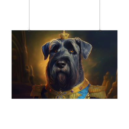 Giant Schnauzer Pet Renaissance Portrait Print, Dog Lover Wall Print | Wall Art | Wall Print