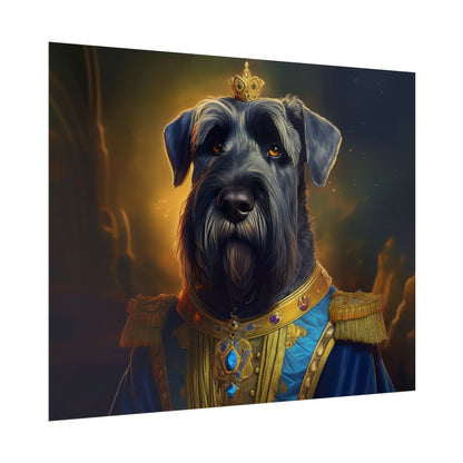 Giant Schnauzer Pet Renaissance Portrait Print, Dog Lover Wall Print | Wall Art | Wall Print