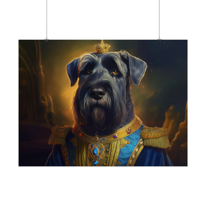 Giant Schnauzer Pet Renaissance Portrait Print, Dog Lover Wall Print | Wall Art | Wall Print