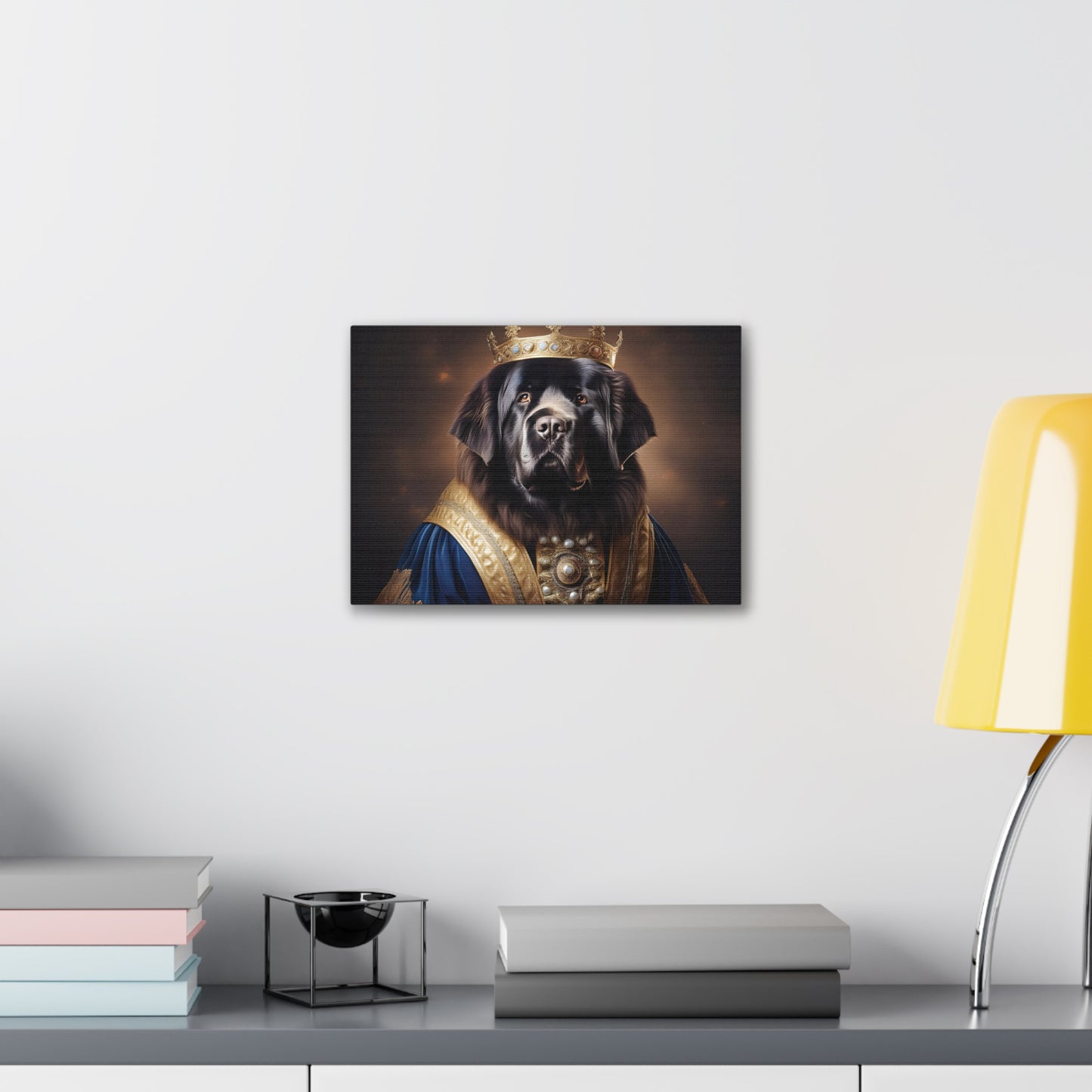 Newfoundland Renaissance Pet Portrait on Canvas | wall art | wall print