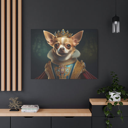 Chihuahua Renaissance Pet Portrait on Canvas | Wall art | Wall print | Dog art