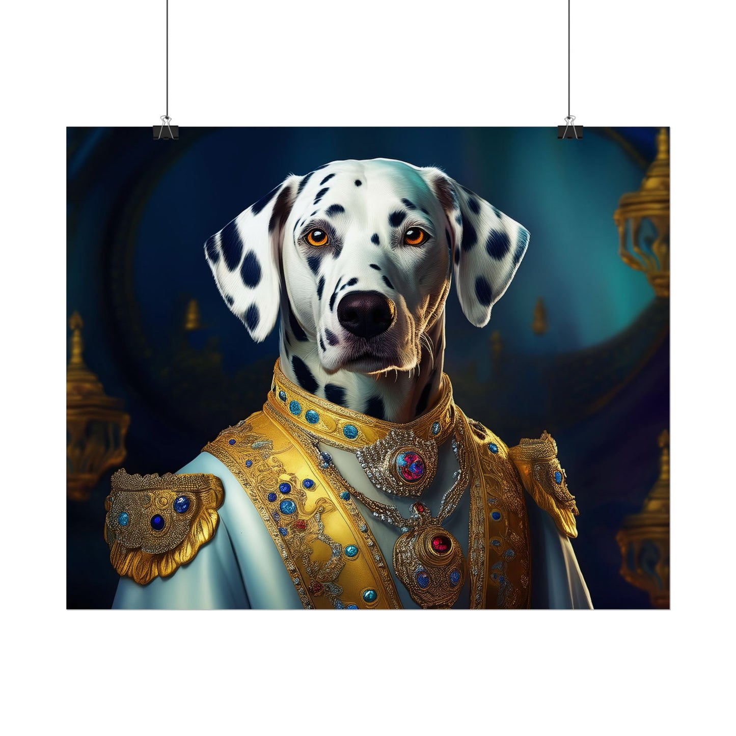 Dalmation Dog Renaissance Pet Portrait Wall Print | Art Print | Wall Art | Dog Art