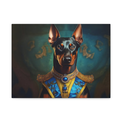 Doberman Pinscher Renaissance Pet Portrait on Canvas | wall art | wall print | Dog Art