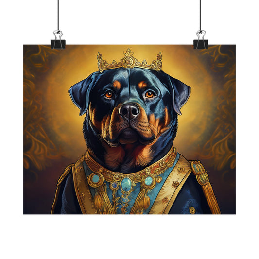 Rottweiler Renaissance Dog Portrait Art Print, Wall Decor Gift, Animal Lover Home Decor, Dog Wall Art