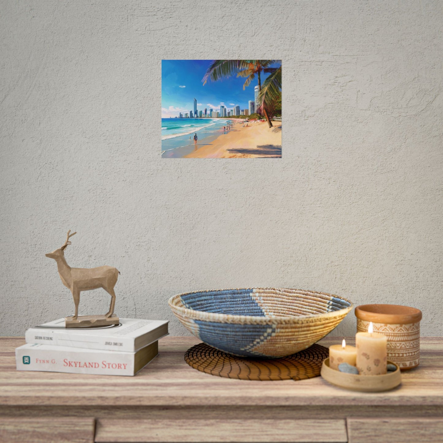 Surfers Paradise Beach Australia Coastal Print | Style 1 | Wall Art | Wall Print