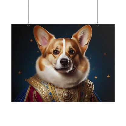 Pembroke Welsh Corgi Renaissance Pet Portrait Print | Wall Art | Wall Print | Dog Art