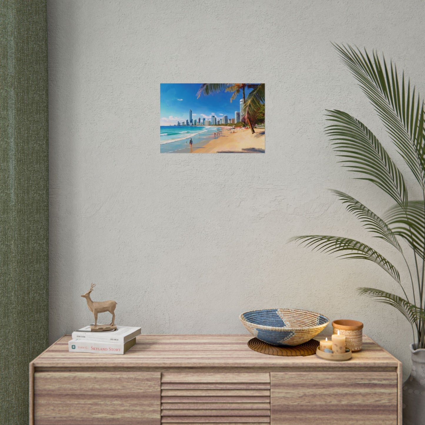 Surfers Paradise Beach Australia Coastal Print | Style 1 | Wall Art | Wall Print