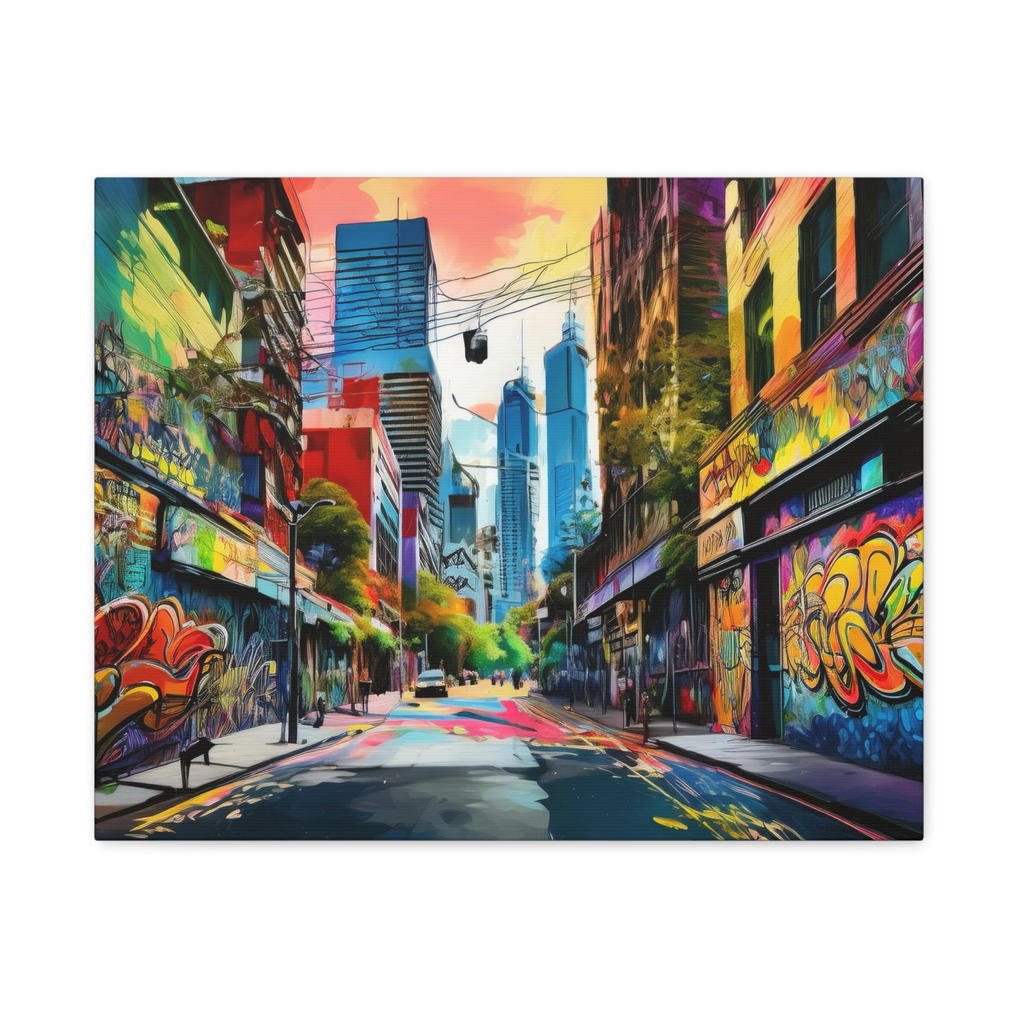 Melbourne Street Graffiti Australia Canvas Art | Style 1 | Wall Art | Wall Print