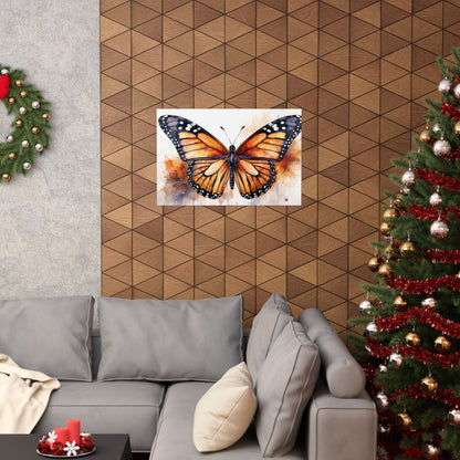 Orange Butterfly Alcohol Ink Wall Art | Butterfly wall art | Wall Art | Wall Print