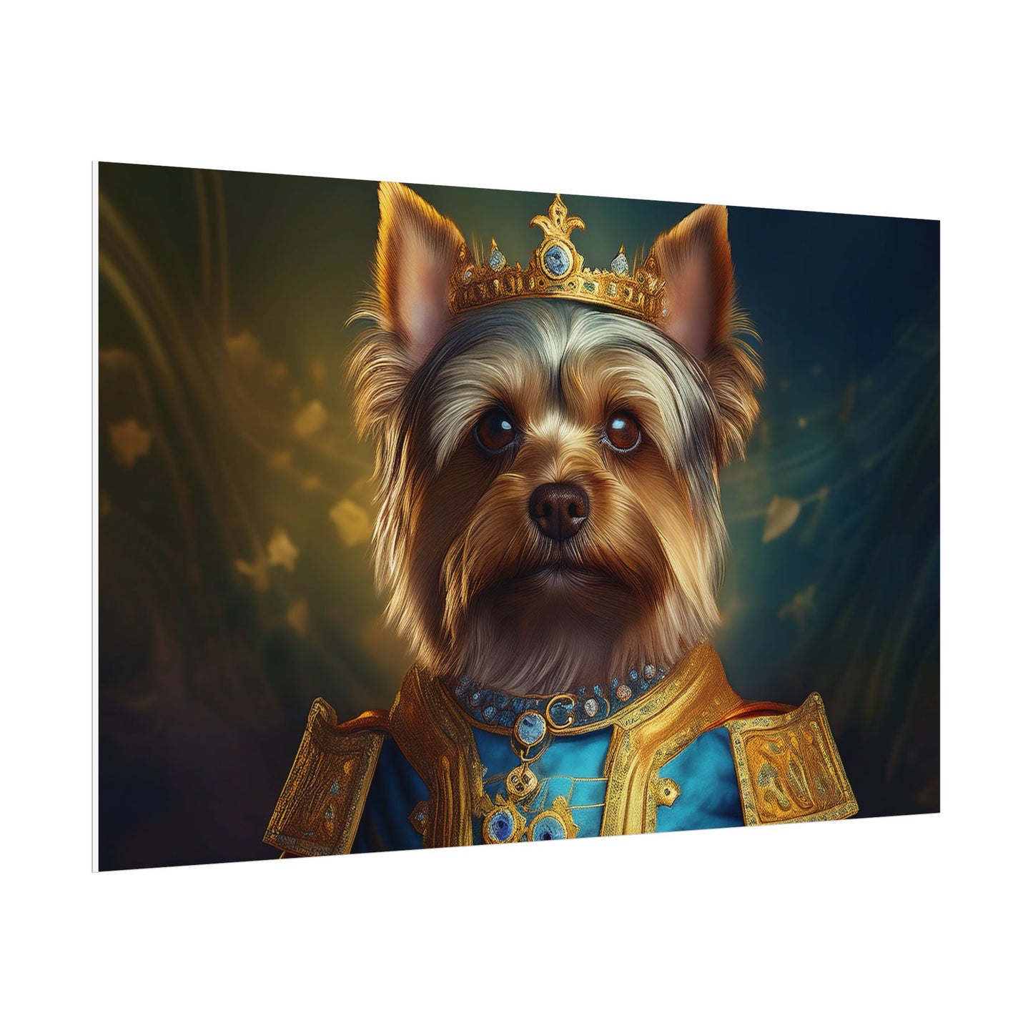Yorkshire Terrier Dog Renaissance Pet Portrait Print | Wall Art | Wall Print | Dog Art