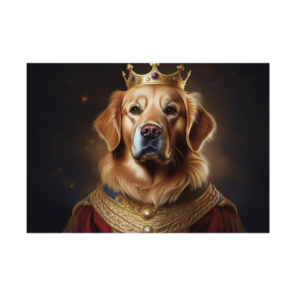 Golden Retriever Renaissance Dog Portrait  Art Print, Wall Decor Gift, Animal Lover Home Decor, Dog Wall Art