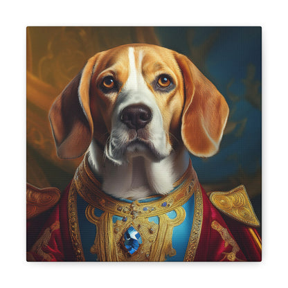 Beagle Renaissance Pet Dog Portrait  - Canvas, wall art, wall print, dog portrait, dog art