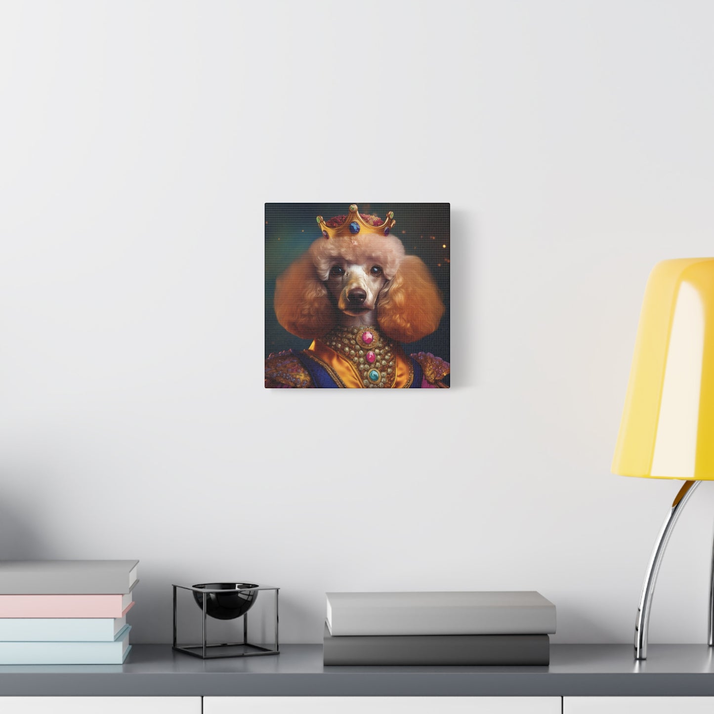 Poodle Pet Dog Renaissance Portrait on Canvas | Wall art | wall print