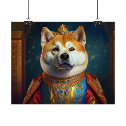 Shiba Dog Renaissance Portrait Print,  Art Print, Wall Decor Gift, Animal Lover Home Decor, wall prints, wall art
