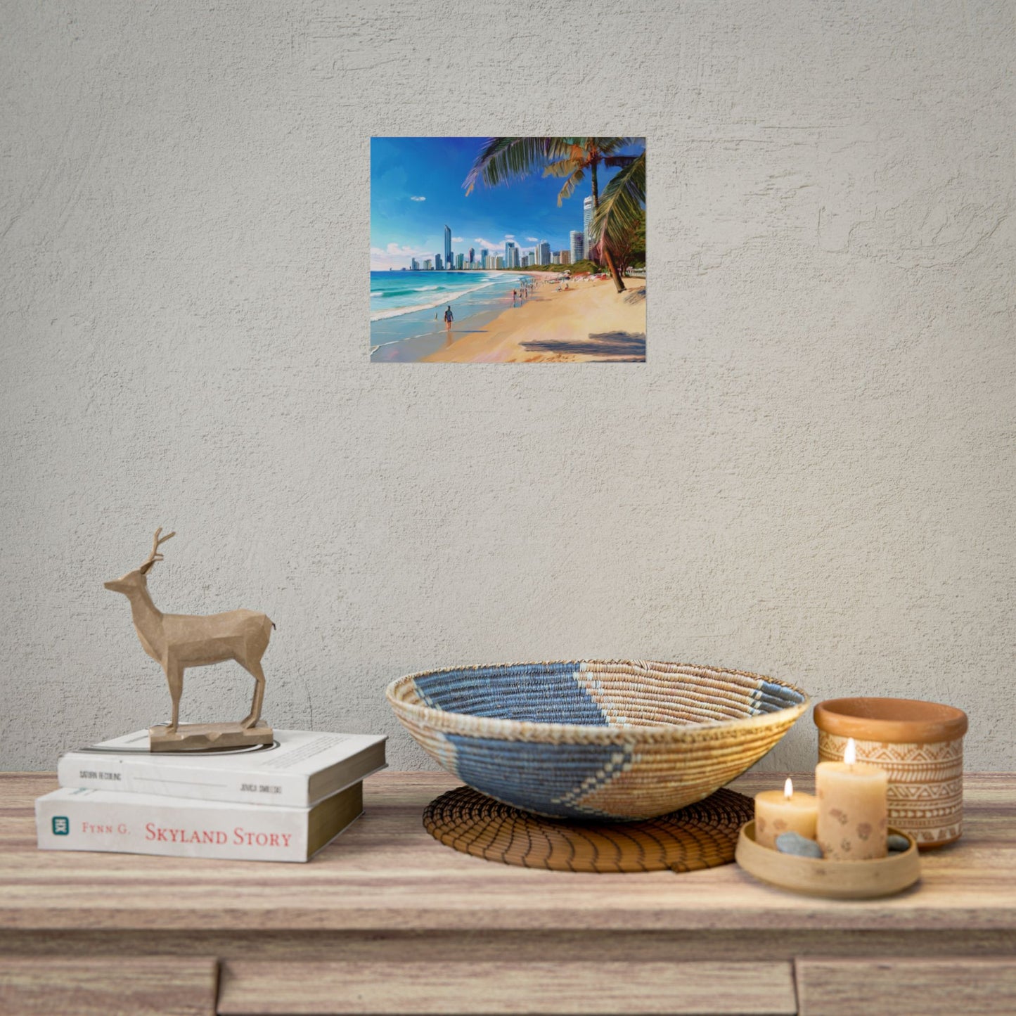 Surfers Paradise Beach Australia Coastal Print | Style 1 | Wall Art | Wall Print