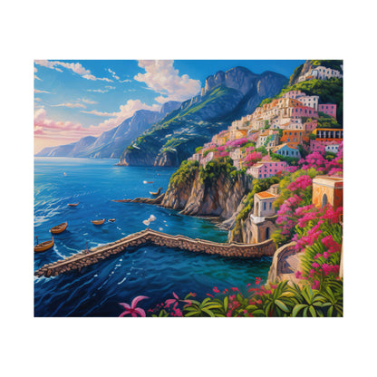 Amalfi Coast Italy Coastal Print | Style 4 | Wall Art | Wall Print