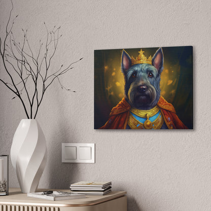Scottish Terrier Renaissance Pet Portrait on Canvas | Wall art, wall print, dog portrait, dog art