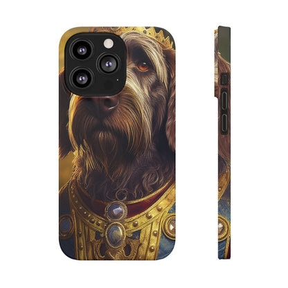 Wirehaired Pointing Griffon Renassaince Dog Portrait Slim Phone Case